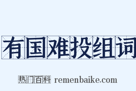 有国难投组词是什么意思的图片